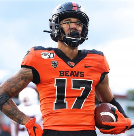 Men's Oregon State Beavers #17 Ben Gulbranson Orange Nike College Football Jersey