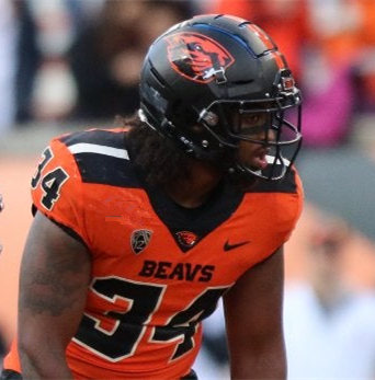 Men's Oregon State Beavers #34 Steven Jackson Orange Nike College Football Jersey