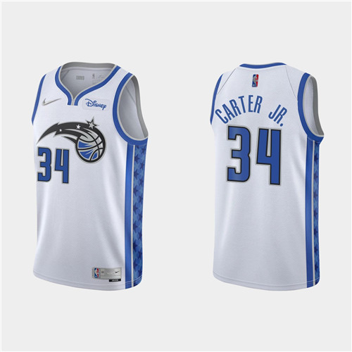 Men's Orlando Magic #34 Wendell Carter Jr. White Stitched Swingman Jersey