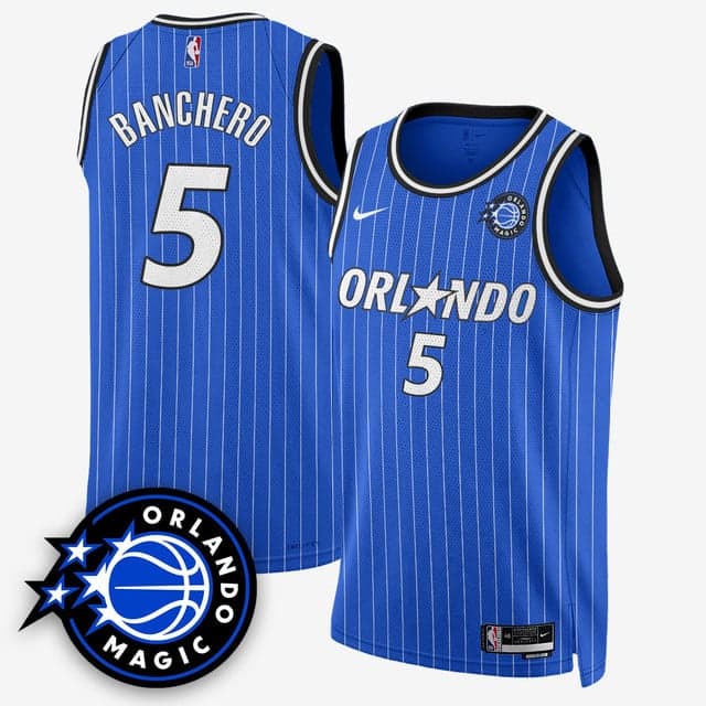 Men's Orlando Magic New Generation of Magic Basketball Jersey - All Stitched  Paolo Banchero   - 5