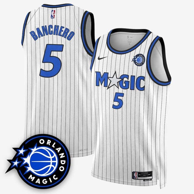 Men's Orlando Magic New Generation of Magic Basketball Jersey - All Stitched  Paolo Banchero  - 5