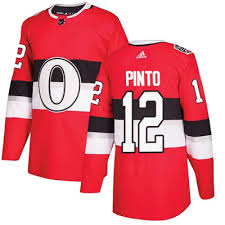 Men's Ottawa Senators #12 Shane Pinto Adidas Red Classical Jersey Stitched