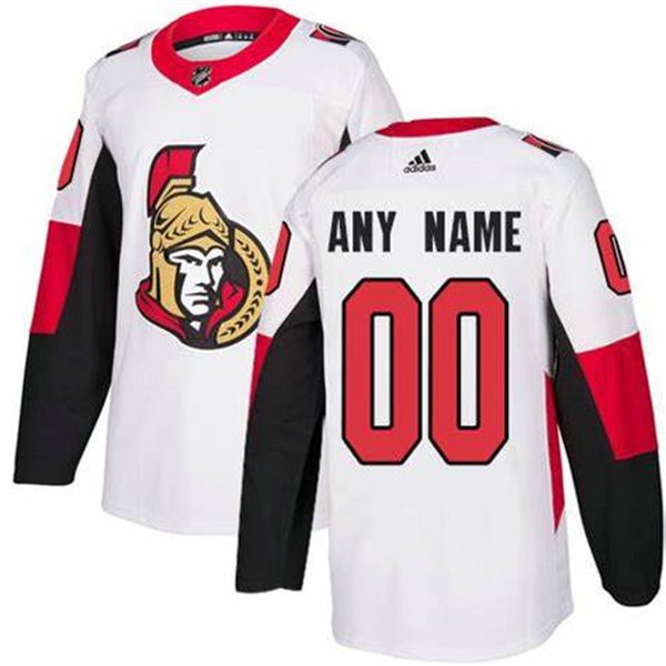 Men's Ottawa Senators adidas White Authentic Custom NHL Jersey Stitched