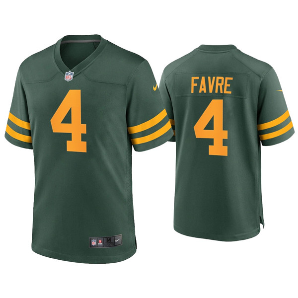 Men's Packers #4 Brett Favre Green Alternate Limited Jersey