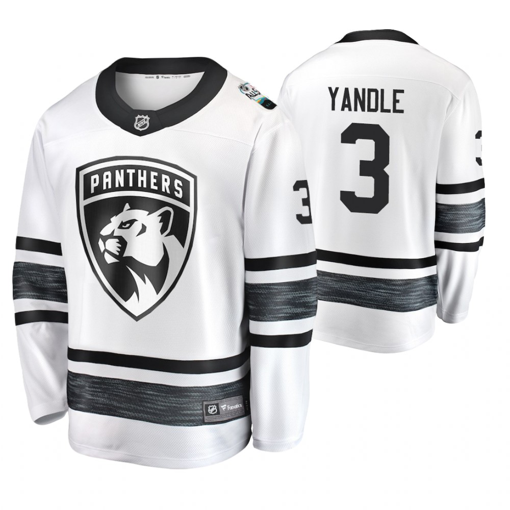 Men's Panthers #3 Keith Yandle White 2019 NHL All-Star Jersey