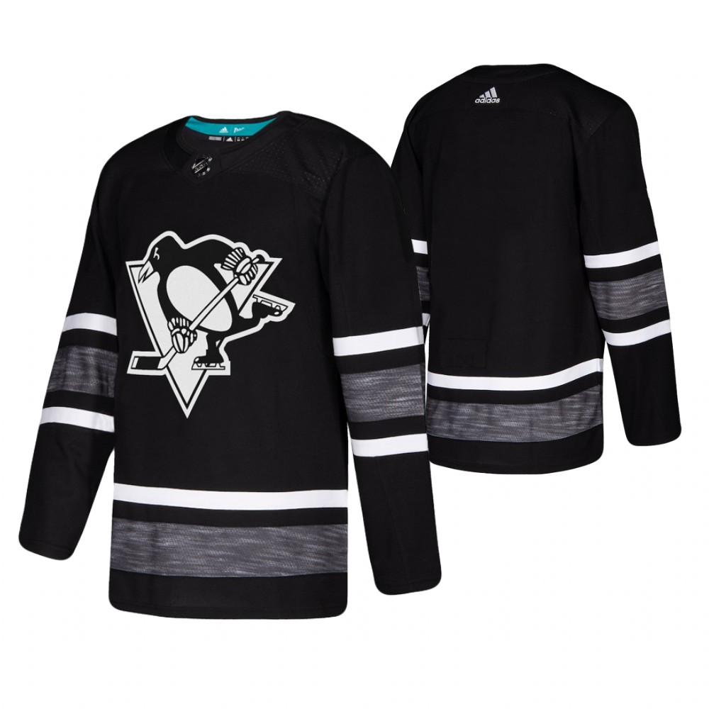 Men's Penguins # Blank Black 2019 NHL All-Star Jersey