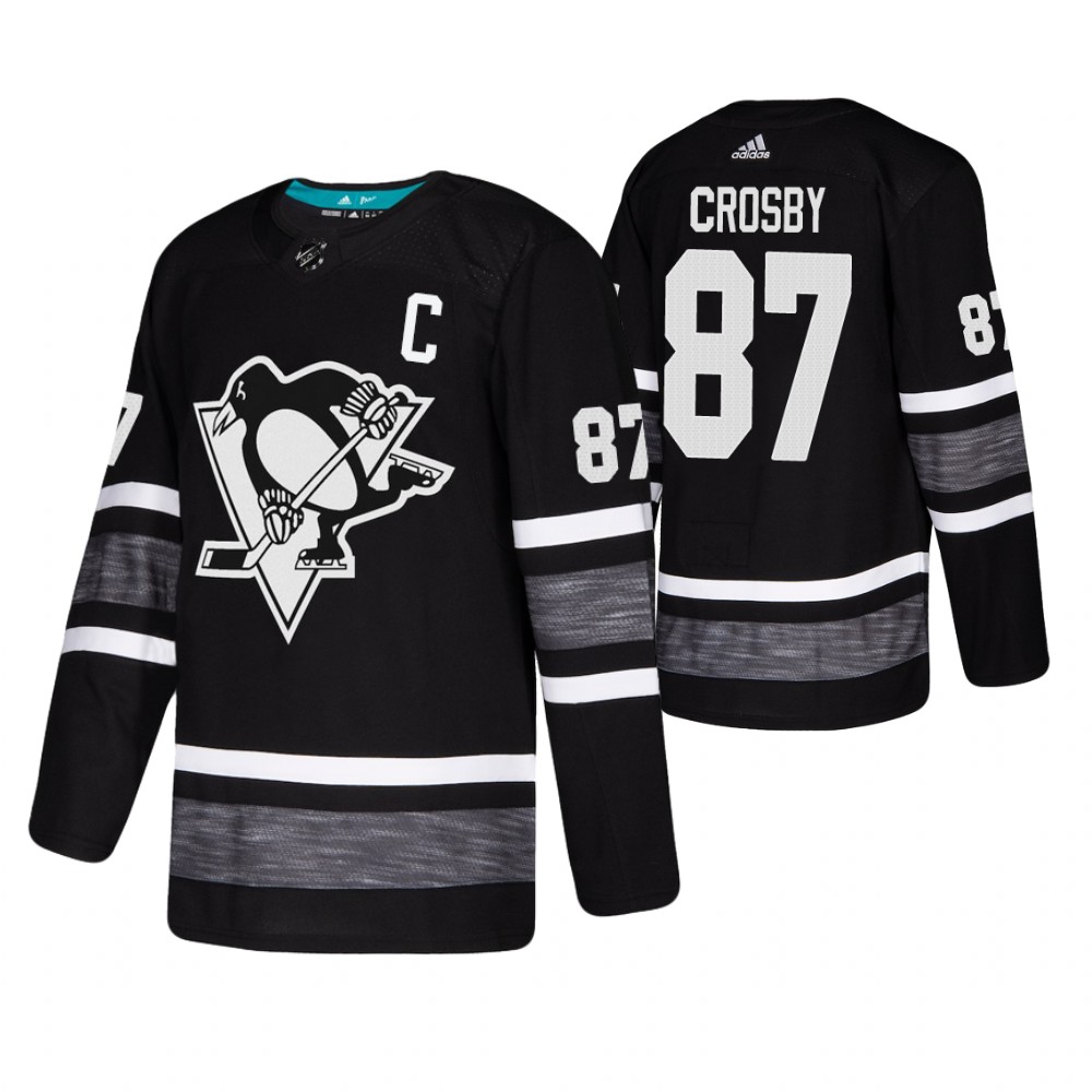 Men's Penguins #87 Sidney Crosby Black 2019 NHL All-Star Jersey