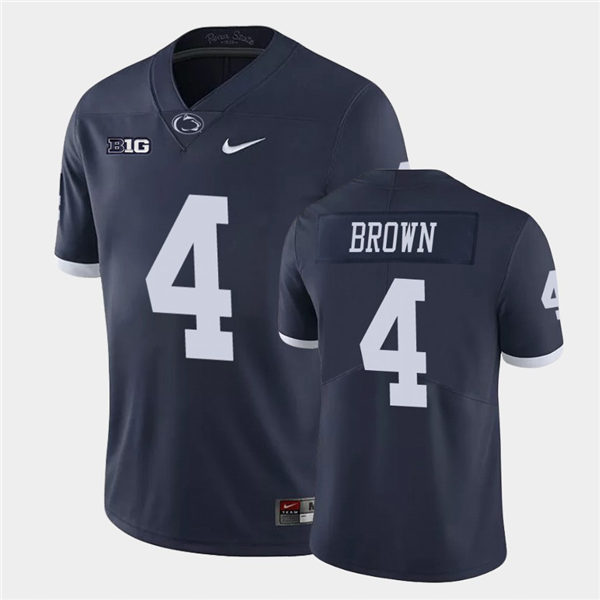 Men's Penn State Nittany Lions #4 Journey Brown Nike Navy Retro Limited Football Jersey
