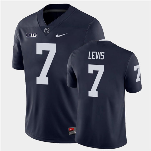 Men's Penn State Nittany Lions #7 Will Levis Nike Navy with Name College Football Jersey