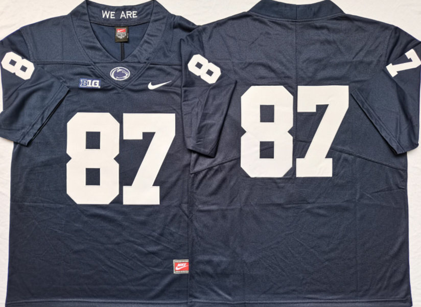 Men's Penn State Nittany Lions #87 Pat Freiermuth Nike Navy College Game Football Jersey
