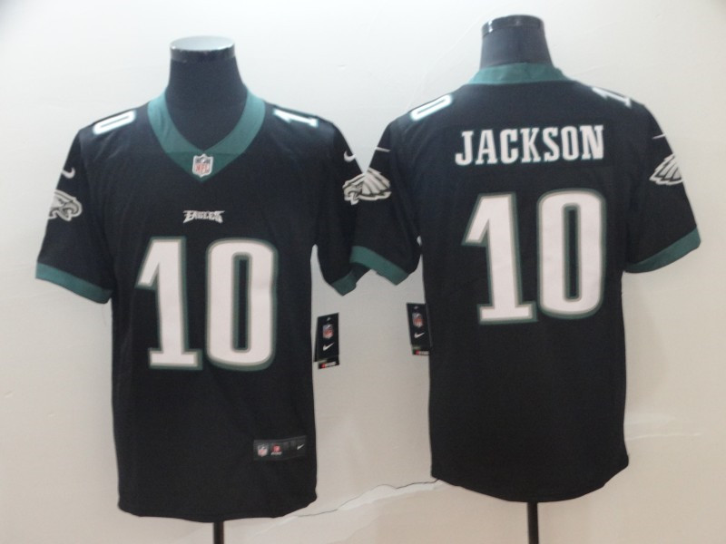 Men's Philadelphia Eagles #10 DeSean Jackson Nike Black NFL Vapor Limited Jersey