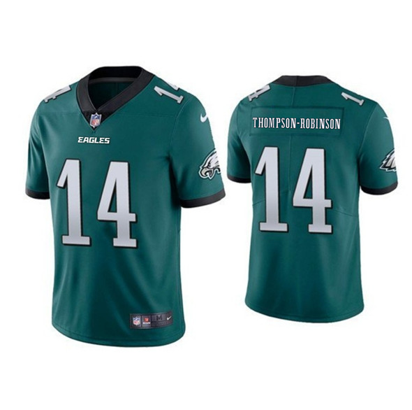 Men's Philadelphia Eagles #14 Dorian Thompson-Robinson Green 2025 New Vapor Untouchable Limited Football Stitched Jersey