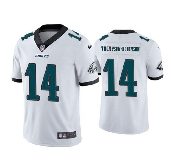 Men's Philadelphia Eagles #14 Dorian Thompson-Robinson White 2025 New Vapor Untouchable Limited Football Stitched Jersey