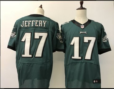 Men's Philadelphia Eagles #17 Alshon Jeffery Midnight Green Team Color Stitched NFL Nike Elite Jersey.png
