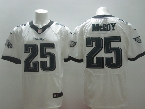 Men's Philadelphia Eagles #25 LeSean McCoy 2014 White Nik Elite Jersey