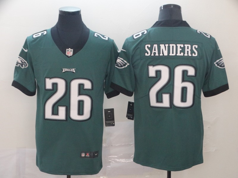 Men's Philadelphia Eagles #26 Miles Sanders Nike Green NFL Vapor Limited Jersey