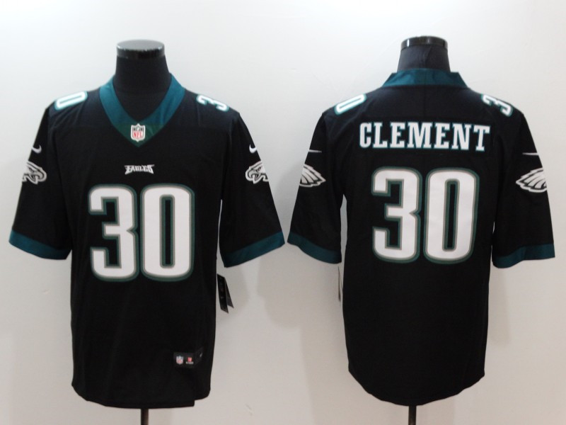 Men's Philadelphia Eagles #30 Corey Clement Nike Black NFL Vapor Limited Jersey