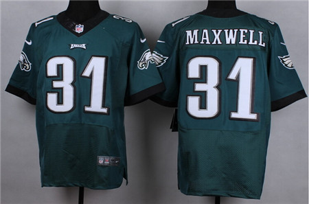 Men's Philadelphia Eagles #31 Byron Maxwell Nike Elite Home Green Jersey