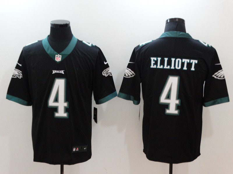 Men's Philadelphia Eagles #4 Jake Elliott Nike Black NFL Vapor Limited Jersey