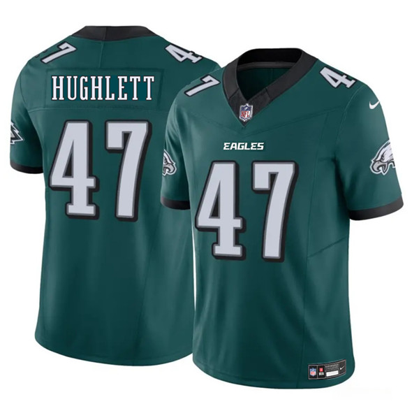 Men's Philadelphia Eagles #47 Charley Hughlett Green 2025 New F.U.S.E. Vapor Untouchable Limited Football Stitched Jersey