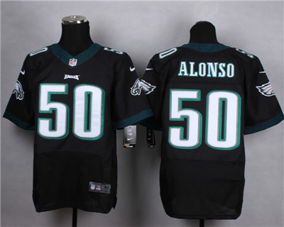 Men's Philadelphia Eagles #50 Kiko Alonso Nike Elite White Jerse