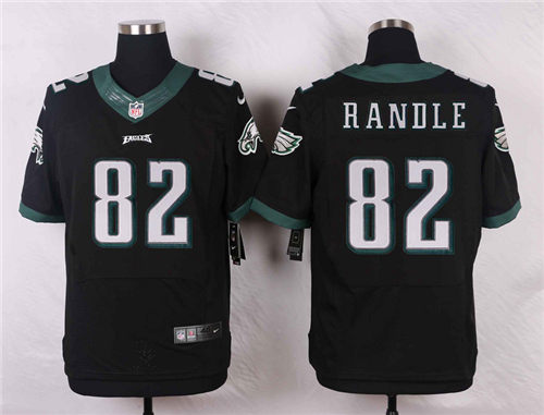 Men's Philadelphia Eagles #82 Rueben Randle Black Alternate NFL Nike Elite Jersey