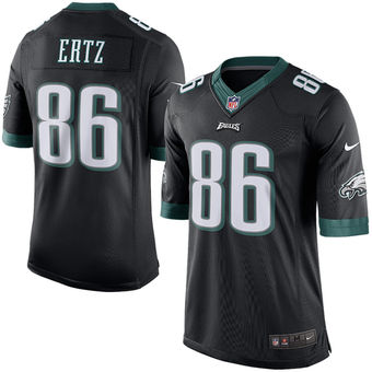 Men's Philadelphia Eagles #86 Zach Ertz Nike Black Limited Jersey