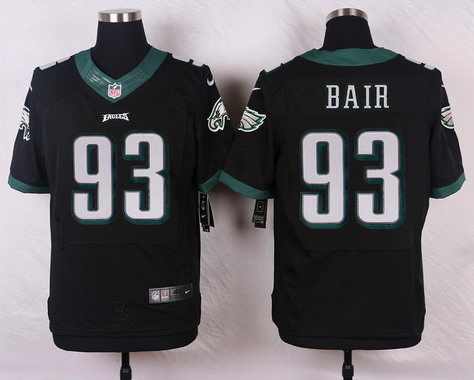 Men's Philadelphia Eagles #93 Brandon Bair Black Alternate NFL Nike Elite Jersey