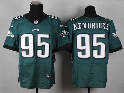Men's Philadelphia Eagles #95 Mychal Kendricks 2014 Green Nik Elite Jersey