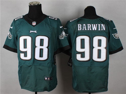 Men's Philadelphia Eagles #98 Connor Barwin 2014 Green Nik Elite Jersey