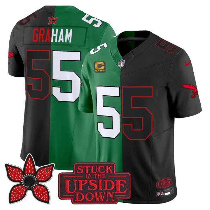 Men's Philadelphia Eagles 'Upside Down Edition' Vapor Limited Jersey - All Stitched Brandon Graham55