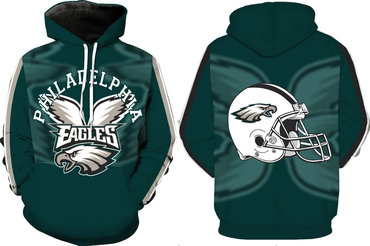 Men's Philadelphia Eagles Green Pullover Hoodie