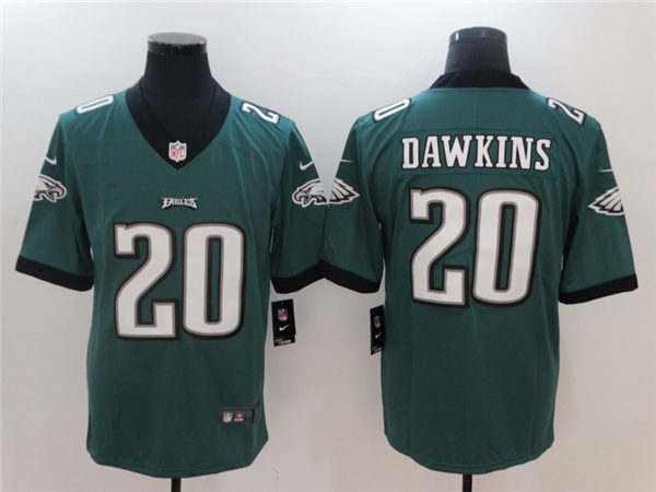 Men's Philadelphia Eagles Reited Player #20 Brian Dawkins Nike Green NFL Vapor Limited Jersey