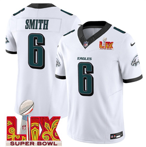 Men's Philadelphia Eagles Super Bowl LIX Patch Vapor Limited Jersey - All Stitched DeVonta Smith