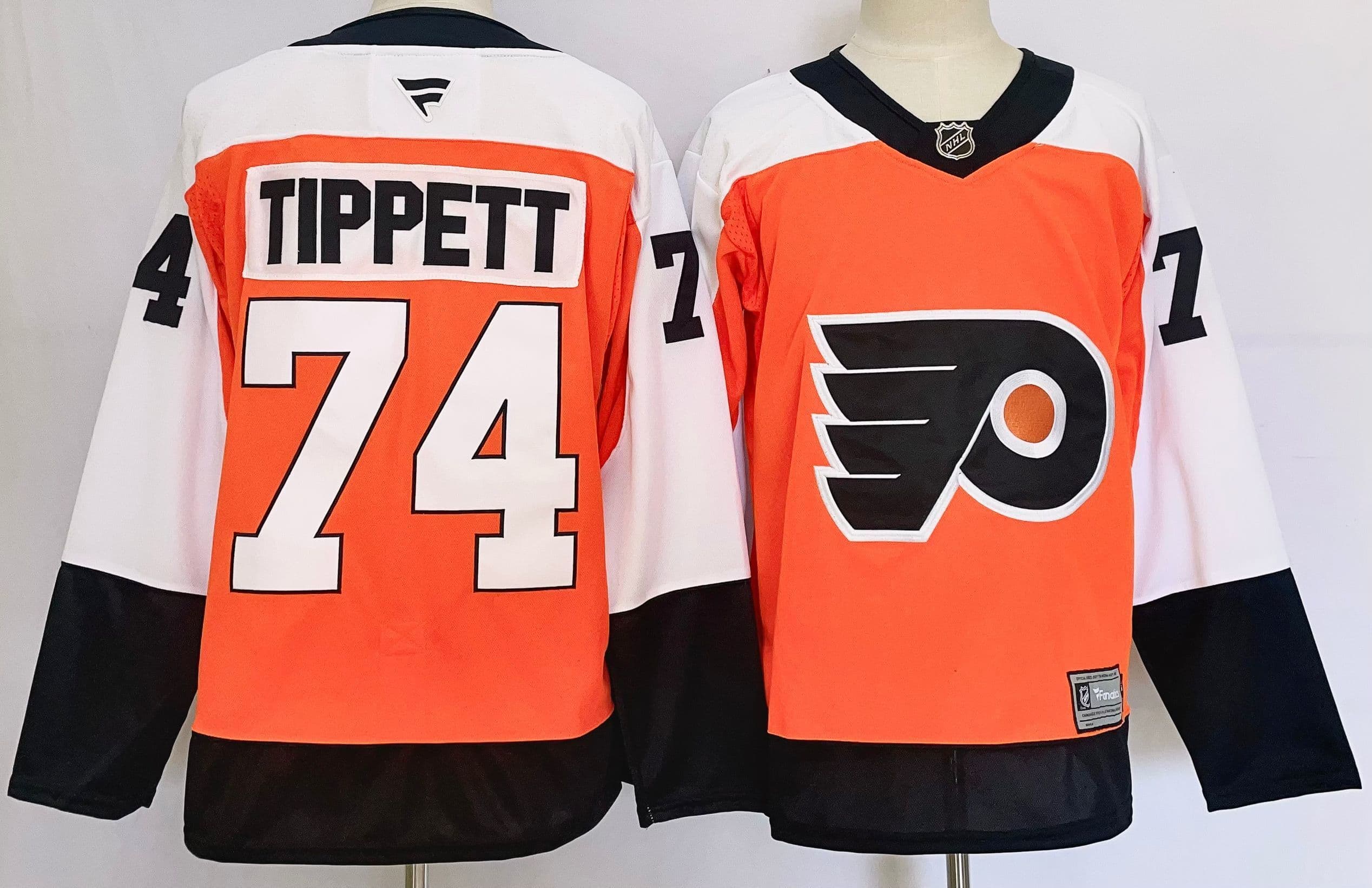 Men's Philadelphia Flyers # 74  Owen Tippett  2024 Stitched Jersey
