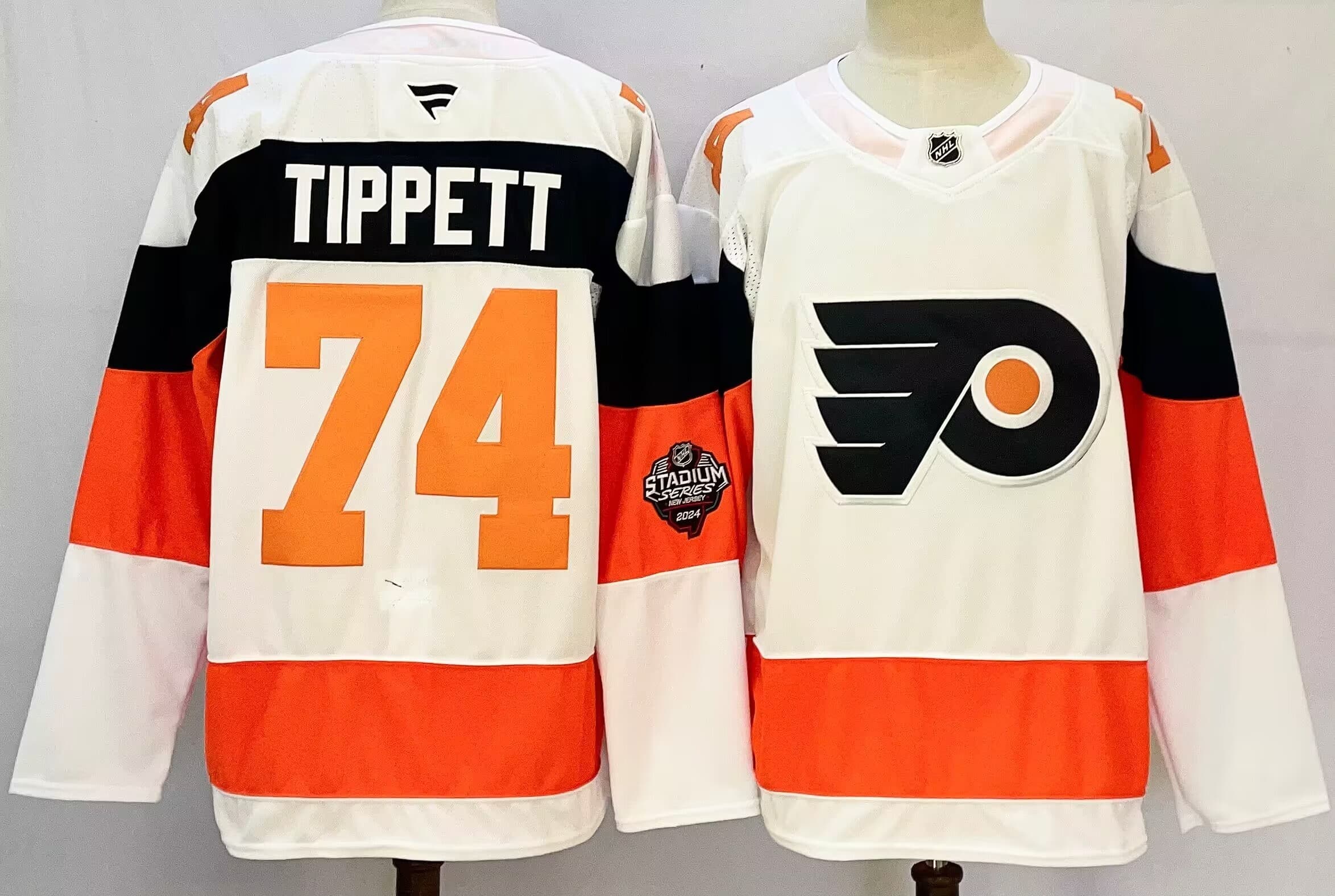 Men's Philadelphia Flyers #74  Owen   Tippett  2024 Stitched Jersey