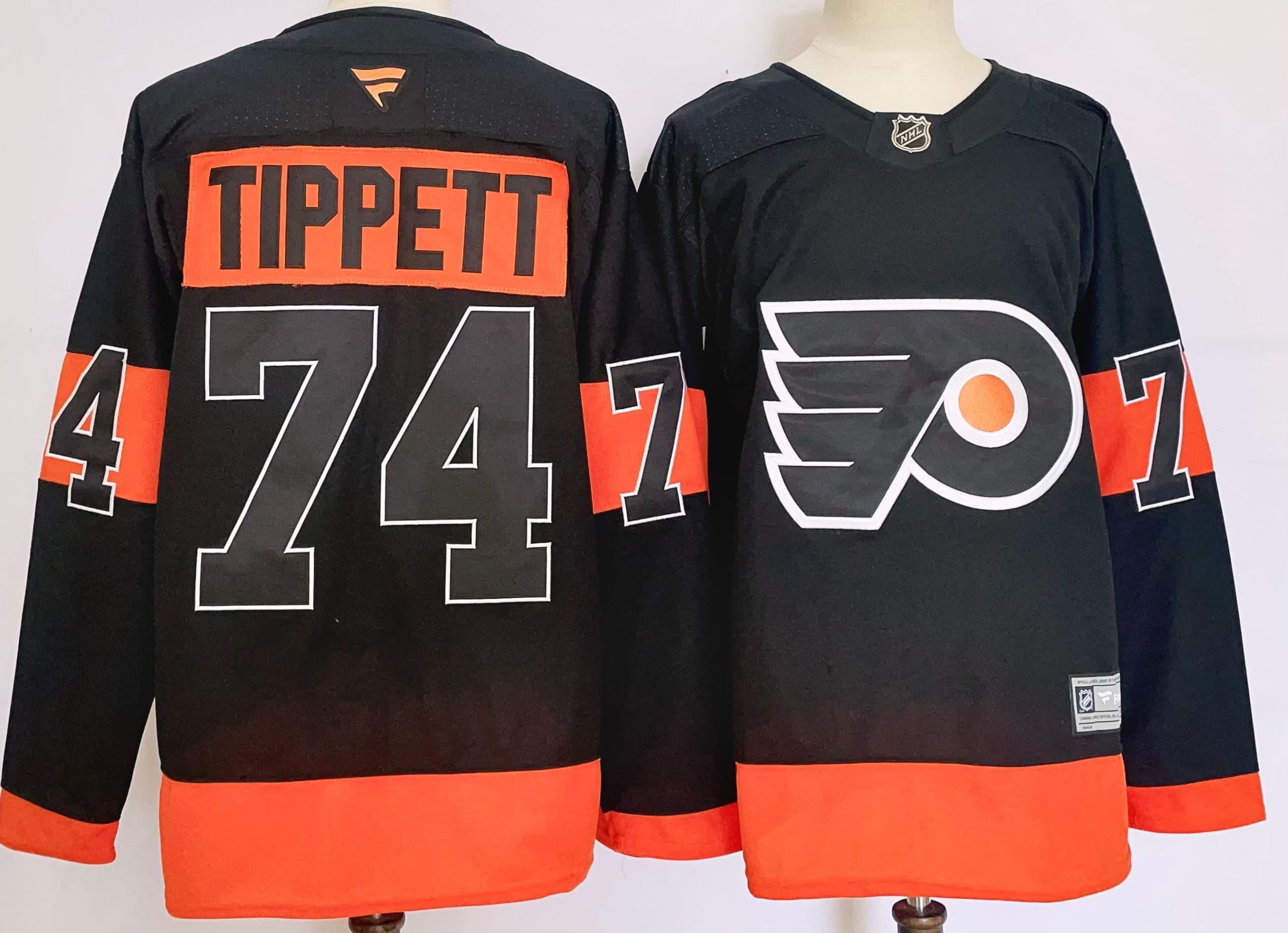 Men's Philadelphia Flyers #74  Owen Tippett  2024 Stitched Jersey
