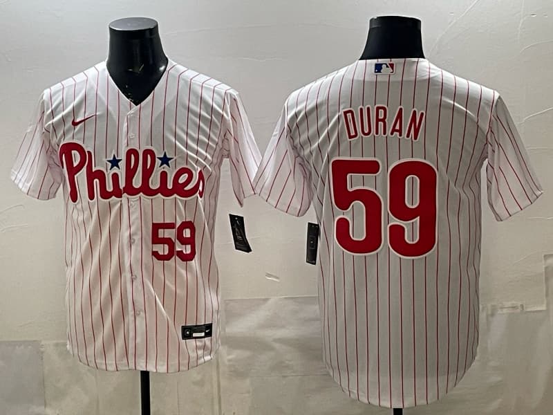 Men's Philadelphia Phillies   59 DURAN  Stitched MLB Nike  Jersey