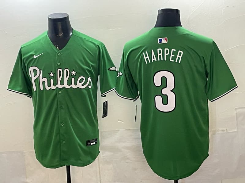 Men's Philadelphia Phillies #3 Bryce Harper  Stitched MLB Nike Jersey