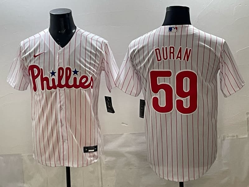 Men's Philadelphia Phillies  59 DURAN  Stitched MLB Nike Jersey