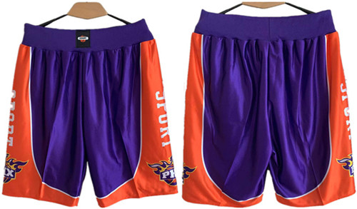 Men's Phoenix Suns Purple Orange Shorts (Run Small)