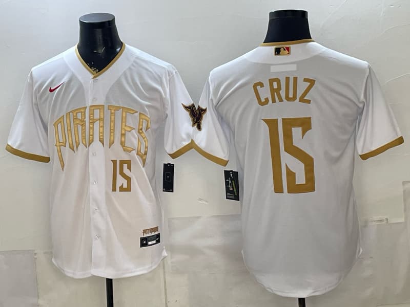 Men's Pittsburgh Pirates 2026 City Connect Vapor Premier Limited Jersey - All Stitched  15 CRUZ
