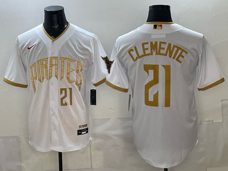 Men's Pittsburgh Pirates 2026 City Connect Vapor Premier Limited Jersey - All Stitched  21 CLEMENTE