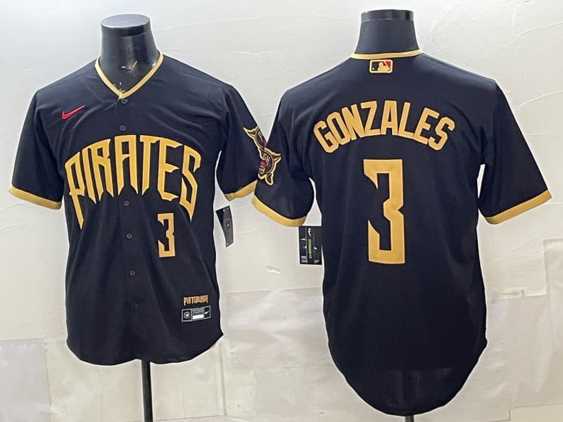 Men's Pittsburgh Pirates 2026 City Connect Vapor Premier Limited Jersey - All Stitched  3 gonzales