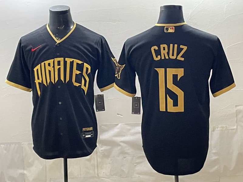 Men's Pittsburgh Pirates 2026 City Connect Vapor Premier Limited Jersey - All Stitched 15 CRUZ