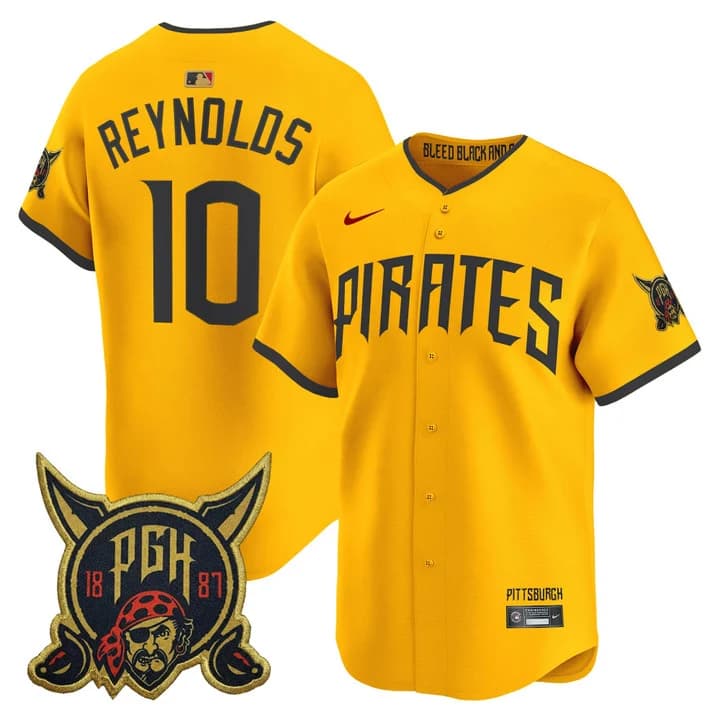 Men's Pittsburgh Pirates 2026 City Connect Vapor Premier Limited Jersey - All Stitched Bryan Reynolds    10