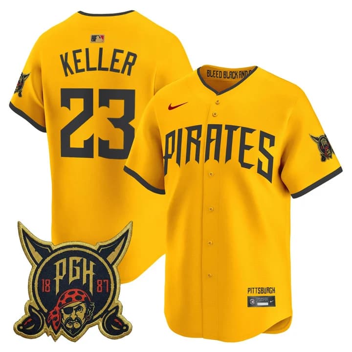 Men's Pittsburgh Pirates 2026 City Connect Vapor Premier Limited Jersey - All Stitched Mitch Keller   23