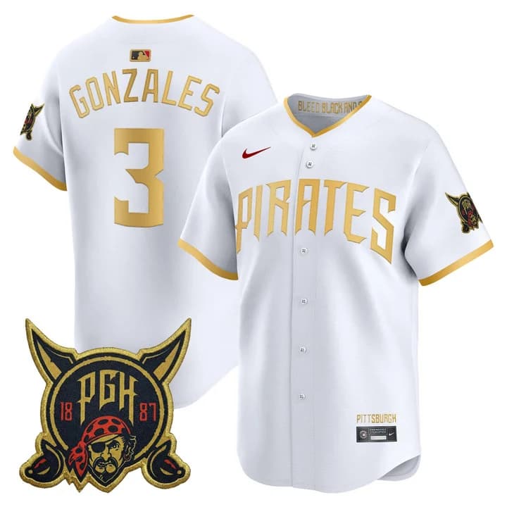 Men's Pittsburgh Pirates 2026 City Connect Vapor Premier Limited Jersey - All Stitched Nick Gonzales 3