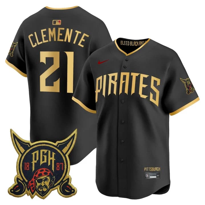 Men's Pittsburgh Pirates 2026 City Connect Vapor Premier Limited Jersey - All Stitched Roberto Clemente 21
