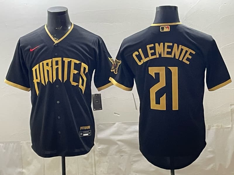 Men's Pittsburgh Pirates 2026 City Connect Vapor Premier Limited Jersey - All Stitched Roberto Clemente 21
